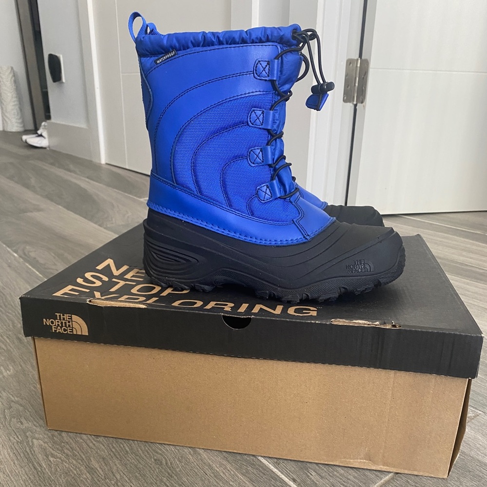 The North Face Kids Blue and Black Winter Boots
